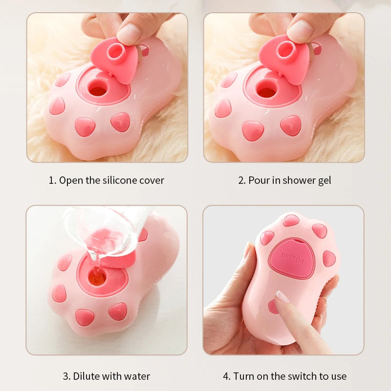 3 in 1 Pet Brush Cat Steam Brush Comb Dog Brush Electric Spray Cat Hair Brushes Massage Pet Grooming Hair Removal Combs