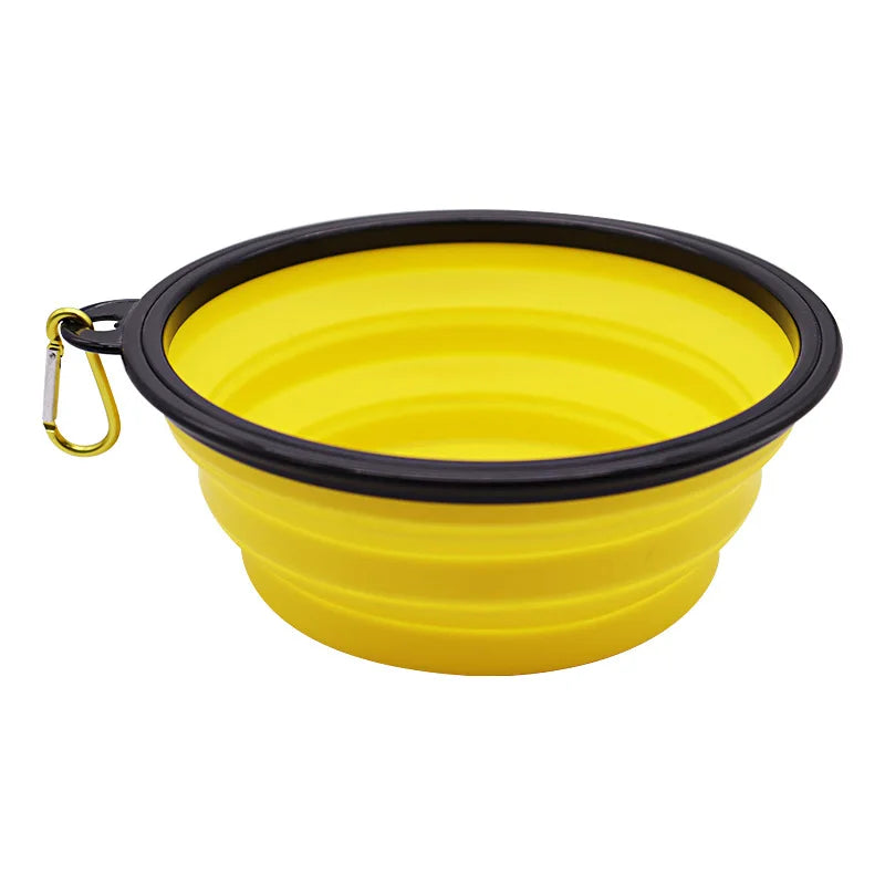 350ML Foldable Silicone Pet Bowl Portable Puppy Food Container Collapsible Feeder for Outdoor Camping Dog Accessories