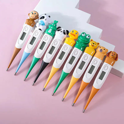 Cartoon Portable Electronic Thermometer Soft-head Safe Products Veterinary Accessories Pet Medical Equipment Tool Supplies