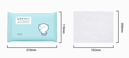 16pcs/bag Soft Face Tissue Pearl Pattern Disposable Face Towel Face Washing Travel Portable Cotton Tissue Wet Dry Multi Use Wipe