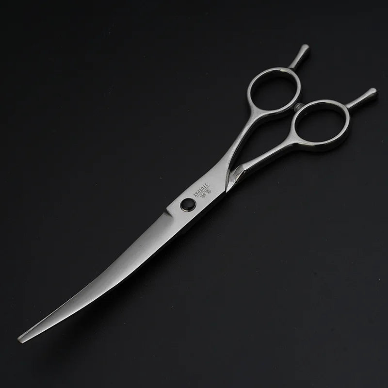 Pet Grooming Scissors Dog Hair Tool Set Professional Trimming Scissors Bent Scissors Teddy Haircutting Scissors Pet Clippers