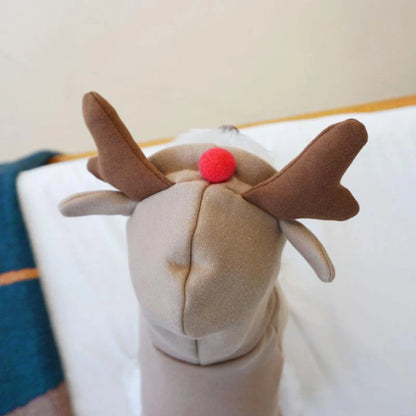 Cute Elk Dog Clothes Reindeer S/M/L Dogs Hoodies Warm Pet Clothing Puppy Cat Costume Coat Chihuahua Mouse Cheese Jacket Suit
