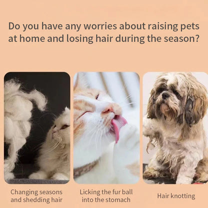 Pet Hair Shedding Comb Dog Cat Brush Grooming Long Hair Indoor Cats Brush Hair Remover Cleaning Beauty Slicker Pet Supplies