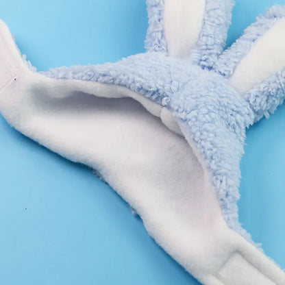 Funny Cat Headgear Cute Rabbit Ears Cap for Cats Warm Plush Pet Hat Christmas Cosplay Props PhotoProp Kitten Headwear Supplies