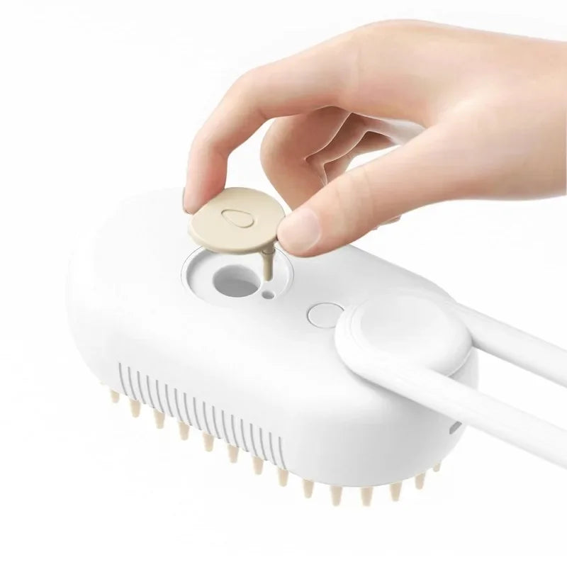 Rechargeable Steam Grooming Brush Steamy To Remove Loose Hair 3 in1 Electric Self Cleaning Spray Dog Brush Massage Pet Combs