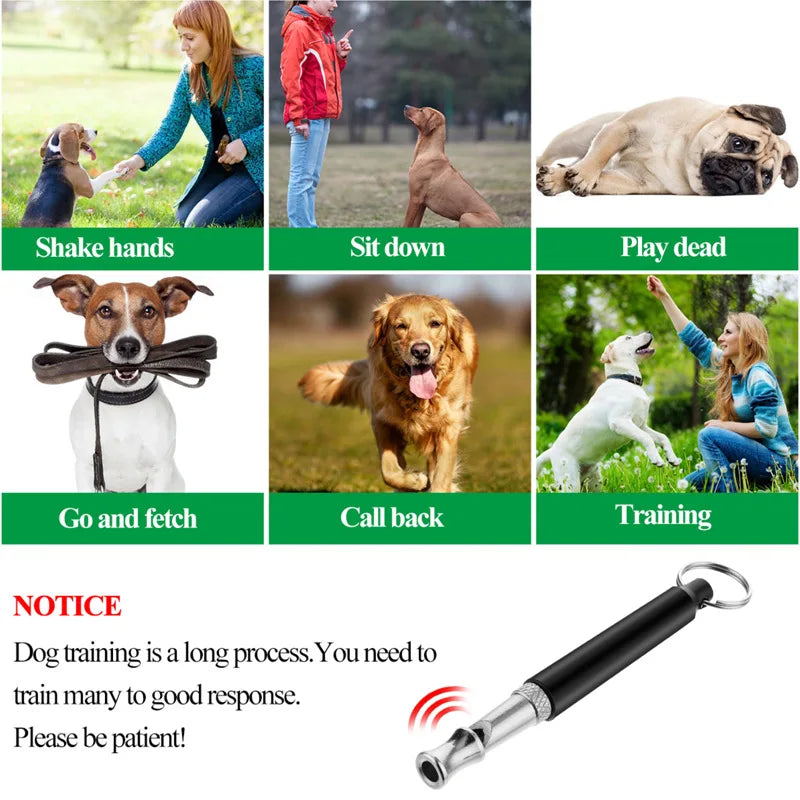 Dog Whistle To Stop Barking Device Dog Copper Silent Ultrasonic Training Flute Stop Barking for Pet Supplies Sound Trainer Tool