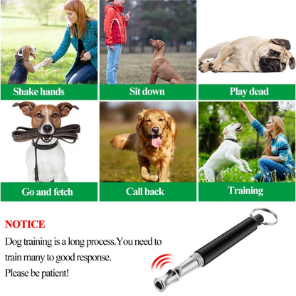 Dog Whistle To Stop Barking Device Dog Copper Silent Ultrasonic Training Flute Stop Barking for Pet Supplies Sound Trainer Tool