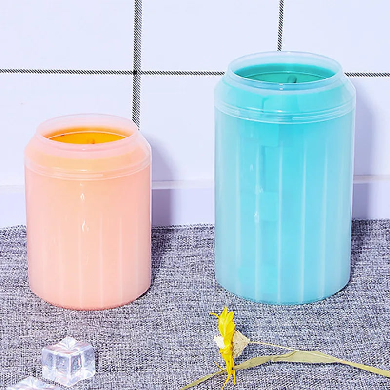 Dog Foot Cup Paw Washer Cleaner Dog Cat Foot Cleaning Brush Soft Silicone Dog Paw Cleaning Dog Paw Cleaning Bucket Accessories