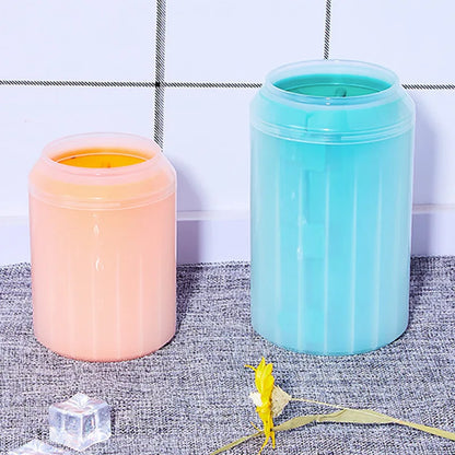 Dog Foot Cup Paw Washer Cleaner Dog Cat Foot Cleaning Brush Soft Silicone Dog Paw Cleaning Dog Paw Cleaning Bucket Accessories