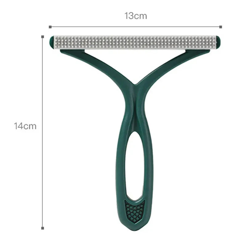 1pc 2in1 Double Sided Pet Hair Remover Lint Remover Clean Tool Shaver Sweater Cleaner Fabric Shaver Scraper For Clothes Carpet