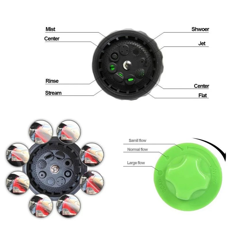High-pressure Sprayer Nozzle Hose dog shower Gun 3 Mode Adjustable Pet Wash Cleaning bath Water Foam Soap Sprayer dog clean tool