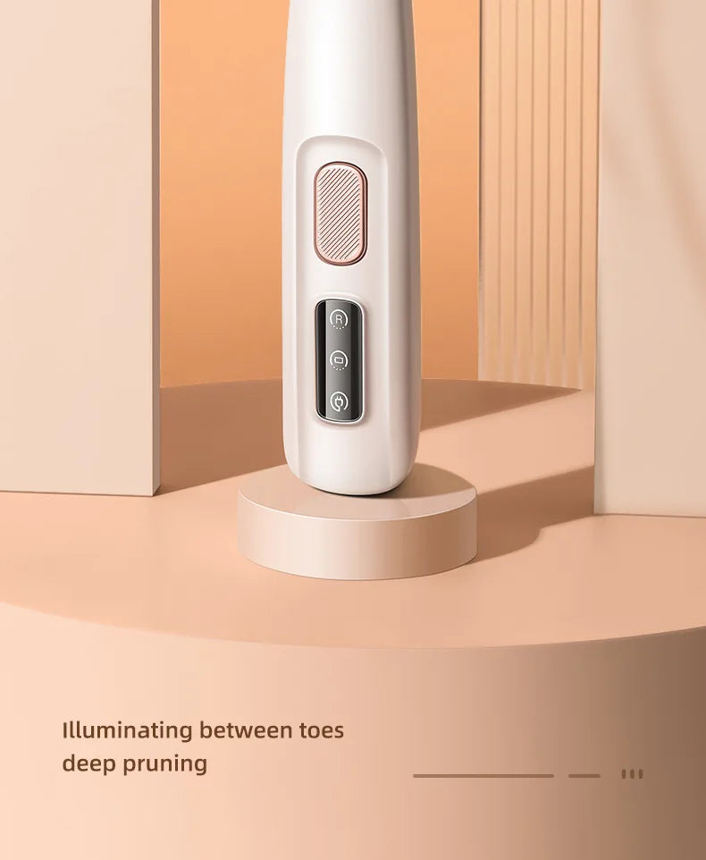 New Dog Paw Trimmer with LED Light Fully Waterproof Pet Hair Trimmer with LED Display Dog Clippers for Grooming 18mm Widen Blade