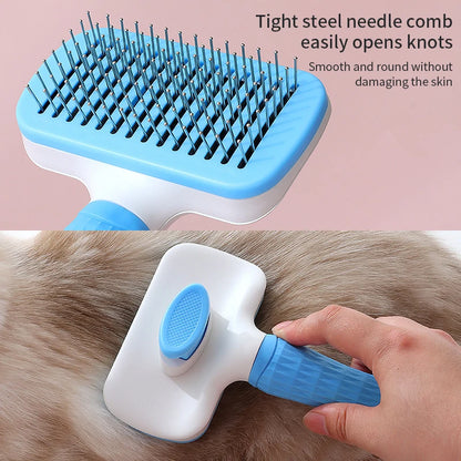 Dog Hair Remover Brush – Grooming & Care Comb for Long-Haired Dogs and Cats, Bath Brush & Shedding Tool.