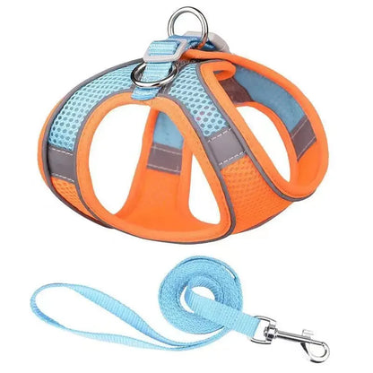 Adjustable Pet Harness Leash Set for Small Pets