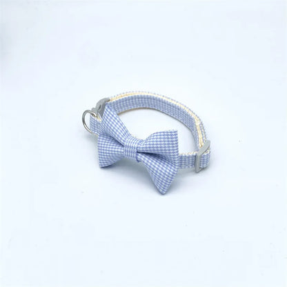Adjustable Pet Collar with Cute Bow & Bell – Soft, Durable Cat & Dog Necklace for Kittens, Puppies & Pets.