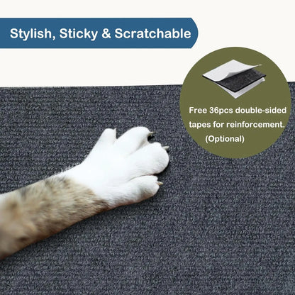 Cat Scratching Mat Cat Scratcher Sofa Tape Scratching Post Self-adhesive Carpet Cats Scratch Board Cat Accessories
