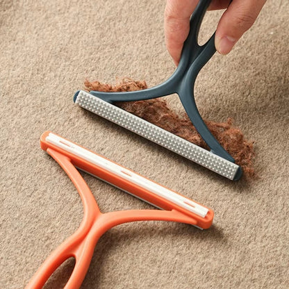1pc 2in1 Double Sided Pet Hair Remover Lint Remover Clean Tool Shaver Sweater Cleaner Fabric Shaver Scraper For Clothes Carpet