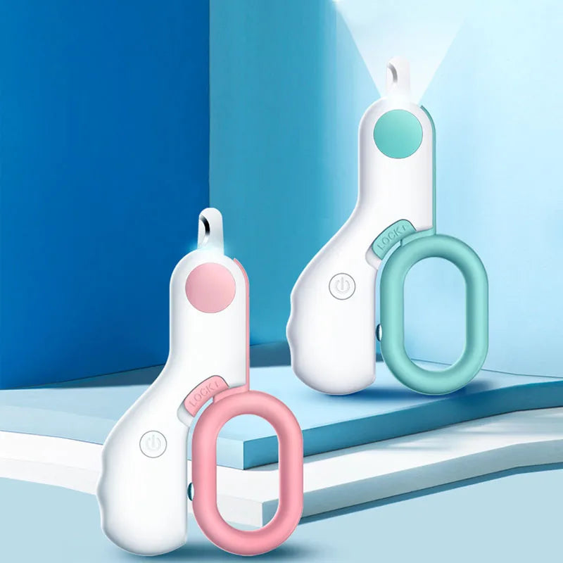 Professional Pet Nail Clipper LED Light Pet Nail Clipper Claw Grooming Scissors for Small Dogs Cats Scissors Dog Accessories