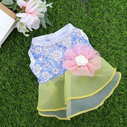 Dress for Dog Pets Clothes Chihuahua Wedding Dress Skirt Cloth Accessory Dog Pet Dress Supplies Hanbok Cat Costume