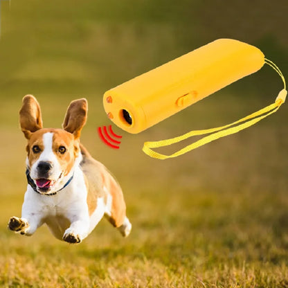 3 in 1 et Dog Repeller Anti Barking Device Ultrasonic Dog Repeller Stop Bark Control Training Supplies With LED Flashlight
