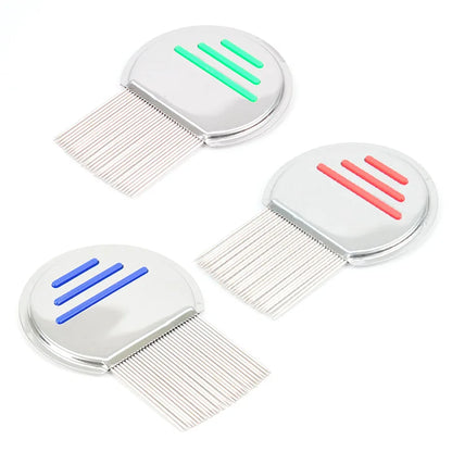 Stainless Steel Terminator Lice Comb – Super Density Teeth Comb for Pets & Kids, Removes Nits & Head Lice.