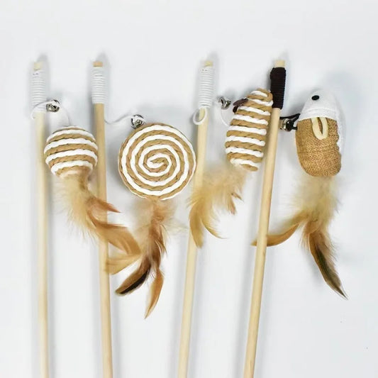Teaser Feather Cat Wand Toy