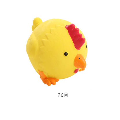 Pet Dog Vocal Toy  Durable Dog Chew Toys Pigs Cows Chickens Tough Squeaky Dog Grinding Teeth Toys Pet Latex To Clean Teeth Toys