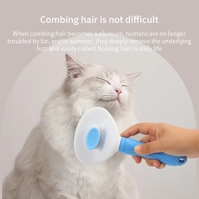 Pet Comb Stainless Steel Needle Comb Dog And Cat Hair Removal Floating Hair Cleaning Beauty Skin Care Pet Dog Cleaning Brush