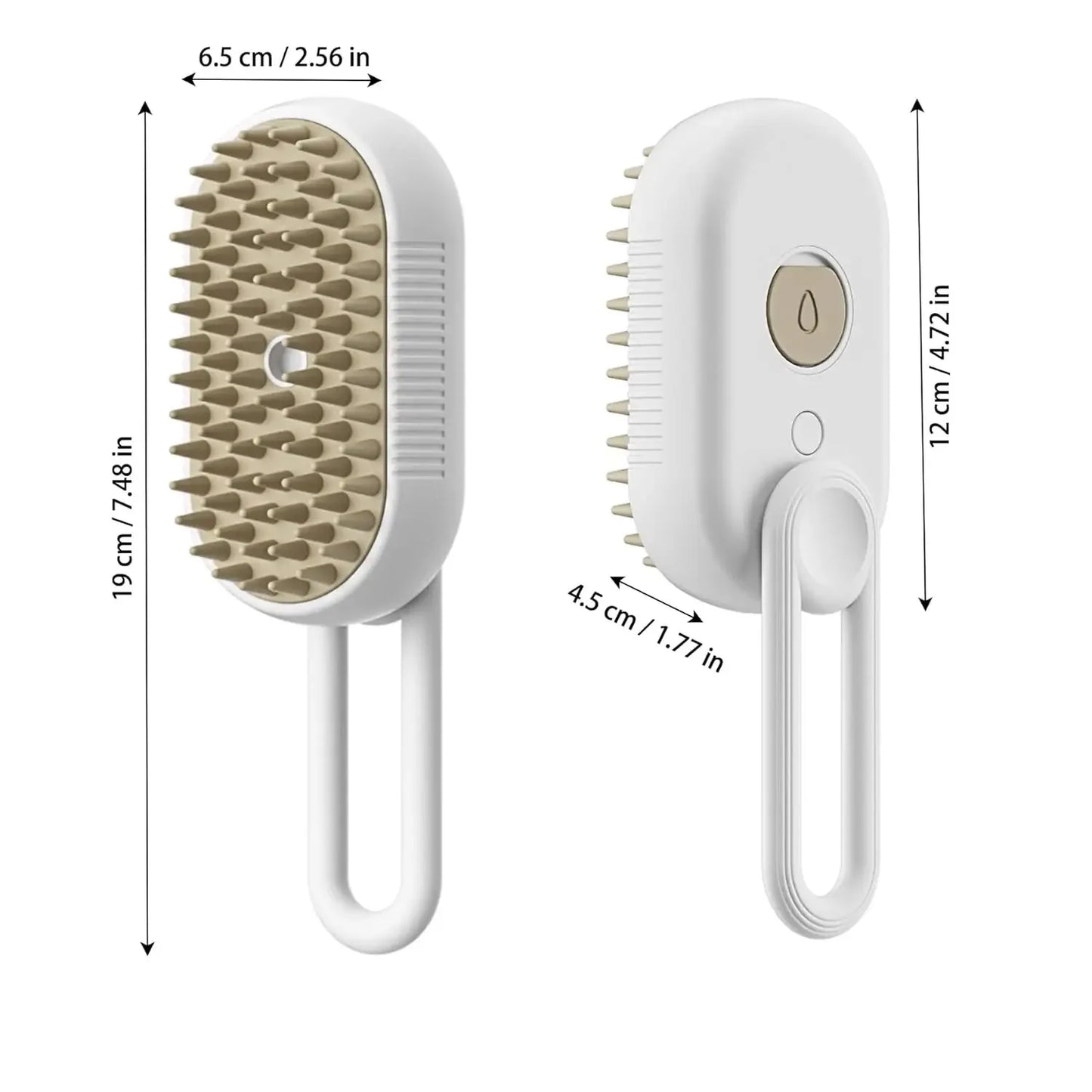 Rechargeable Steam Grooming Brush Steamy To Remove Loose Hair 3 in1 Electric Self Cleaning Spray Dog Brush Massage Pet Combs
