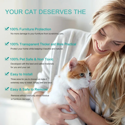 1PCS Cat Furniture Protectors Sofa cat Scratch Protection Paw Pads Scraper Training Tape Cat Scratch Protector Sofa Protection
