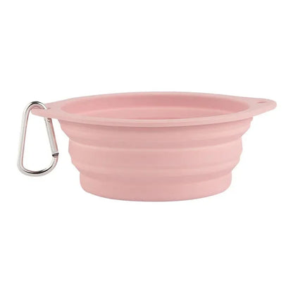 350ML Pet Folding Silicone Bowl Collapsible Dog Food Bowl Water Outdoor Pet Travel Bowl Portable Puppy Food Container Feeder