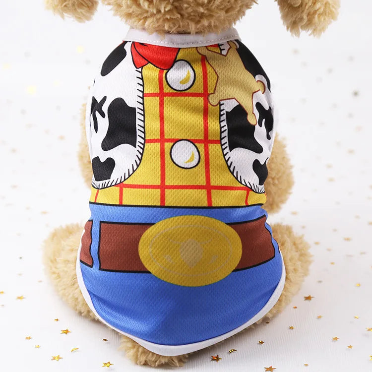 Pet Dog Clothes Clothing Cartoon  Puppy Dogs Soft Vests Summer Shirt Casual T-Shirt for Small Pet Supplies vest for dogs