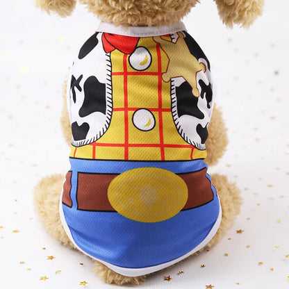 Pet Dog Clothes Clothing Cartoon  Puppy Dogs Soft Vests Summer Shirt Casual T-Shirt for Small Pet Supplies vest for dogs