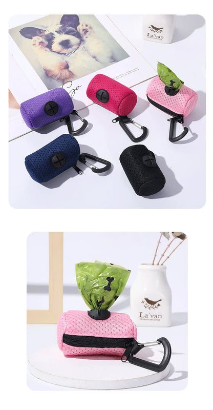 Dog Poop Bag Dispenser Hangingable Dog Poop Bag Holder Poo Bags Dispenser for Dogs Walking Garbage Bags Dispensers Pet Supplies