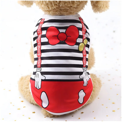 Pet Dog Clothes Clothing Cartoon  Puppy Dogs Soft Vests Summer Shirt Casual T-Shirt for Small Pet Supplies vest for dogs