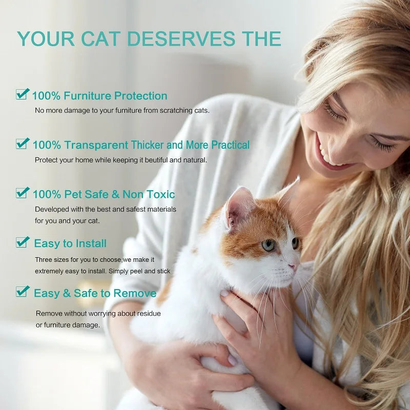 1PCS Cat Furniture Protectors Sofa cat Scratch Protection Paw Pads Scraper Training Tape Cat Scratch Protector Sofa Protection