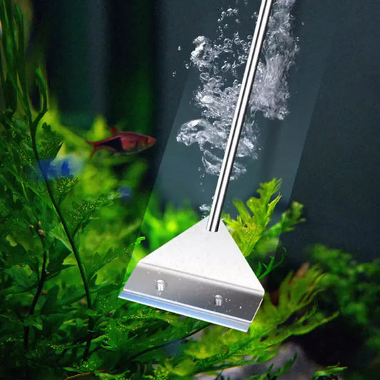 Fish Tank Cleaning Tool Flat Sand Algae Removal Dual-use Glass Algae Removal Scraper Household Cleaning Tool aquarium accessorie