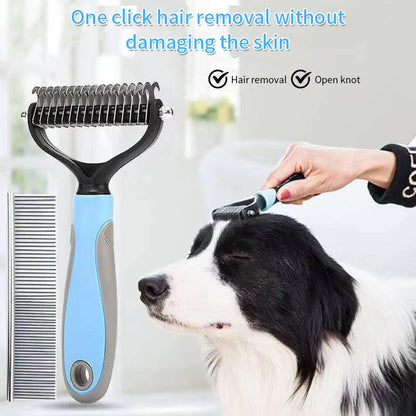 Professional Pet Deshedding Brush Dog Hair Remover Pet Fur Knot Cutter Puppy Cat Comb Brushes Dogs Grooming Shedding Supplies