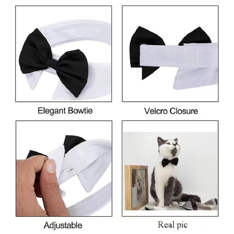 1PC Pets Puppy Dogs Cats Adjustable Bow Tie Collar Necktie Bowknot Bowtie Holiday Wedding Decoration Grooming Accessories