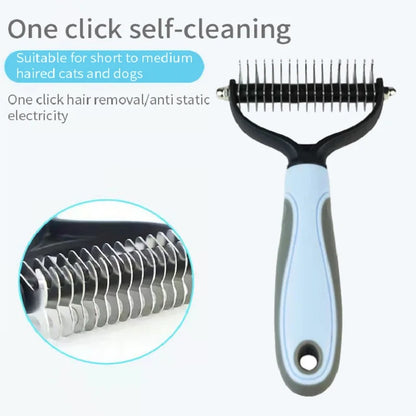 Professional Pet Deshedding Brush Dog Hair Remover Pet Fur Knot Cutter Puppy Cat Comb Brushes Dogs Grooming Shedding Supplies