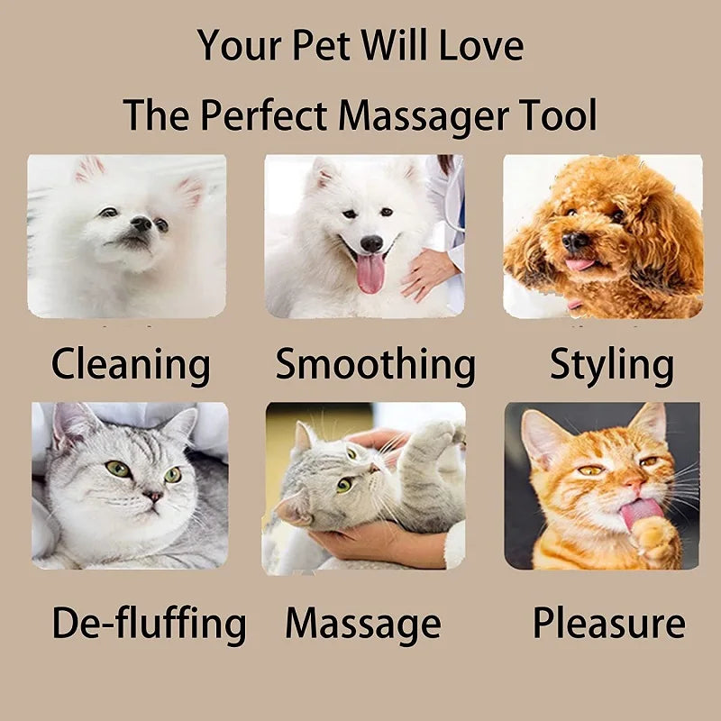 Massager for Cats Pet Products Pets Goods Brush Remove Hair Comb Grooming Table Dogs Care Royal Canin Accessories Things Strip