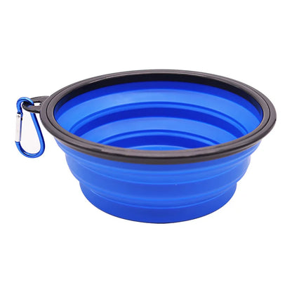 350ML Foldable Silicone Pet Bowl Portable Puppy Food Container Collapsible Feeder for Outdoor Camping Dog Accessories