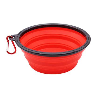 350ML Foldable Silicone Pet Bowl Portable Puppy Food Container Collapsible Feeder for Outdoor Camping Dog Accessories