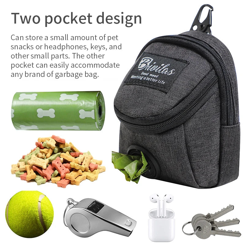 Portable Dog Training Treat Bag Outdoor Pet Dog Treat Pouch Puppy Snack Reward Waist Bag Dog Poop Bag Dog Carriers Bags