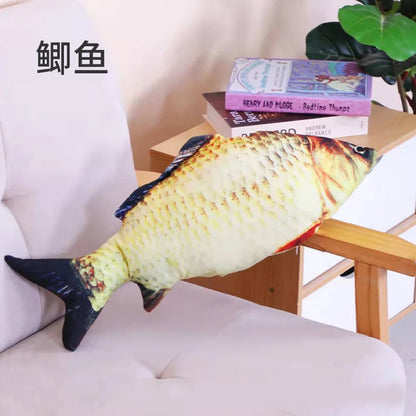 Cat Toy Training Entertainment Fish Plush Stuffed Pillow 20Cm Simulation Fish Cat Toy Fish Interactive Pet Chew Toy Pet Supplies