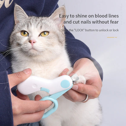 Professional Pet Nail Clipper LED Light Pet Nail Clipper Claw Grooming Scissors for Small Dogs Cats Scissors Dog Accessories