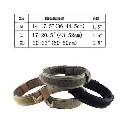 Durable Military Tactical Dog Collar German Shepard Medium Large Dog Collars For Walking Training Dog Collar Control Handle