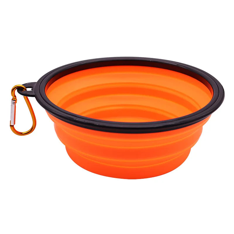 350ML Foldable Silicone Pet Bowl Portable Puppy Food Container Collapsible Feeder for Outdoor Camping Dog Accessories