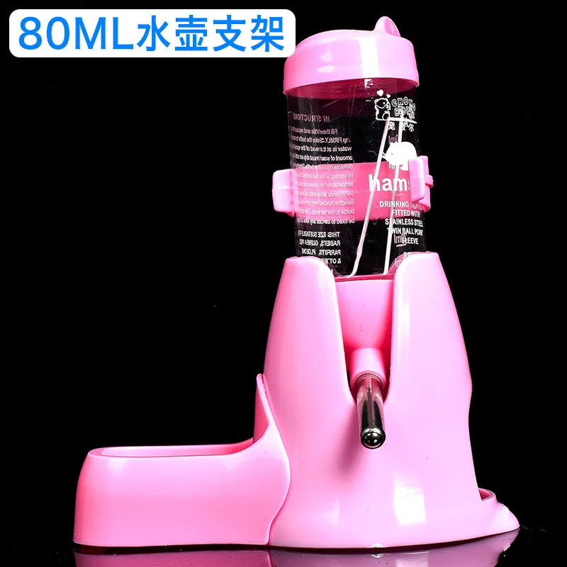 Hamster Toys Water Feeder Small Animals Automatic Dispenser Water Bottle Bowls Dish with Food Container for Guinea Pig Rat