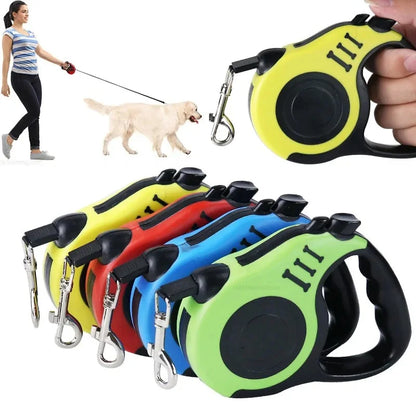 3 Meters 5 Meters Retractable Dog Leash Pet Leash Traction Rope Belt Automatic Flexible Leash For Small Medium Large Dog Product